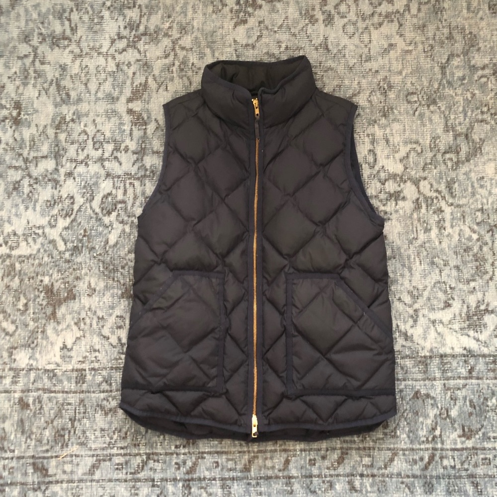 Navy Blue J. Crew puffer vest